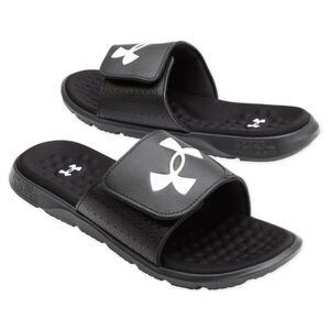 Under Armour Ignite 7 Pro Slides Black/White Mens Size 17